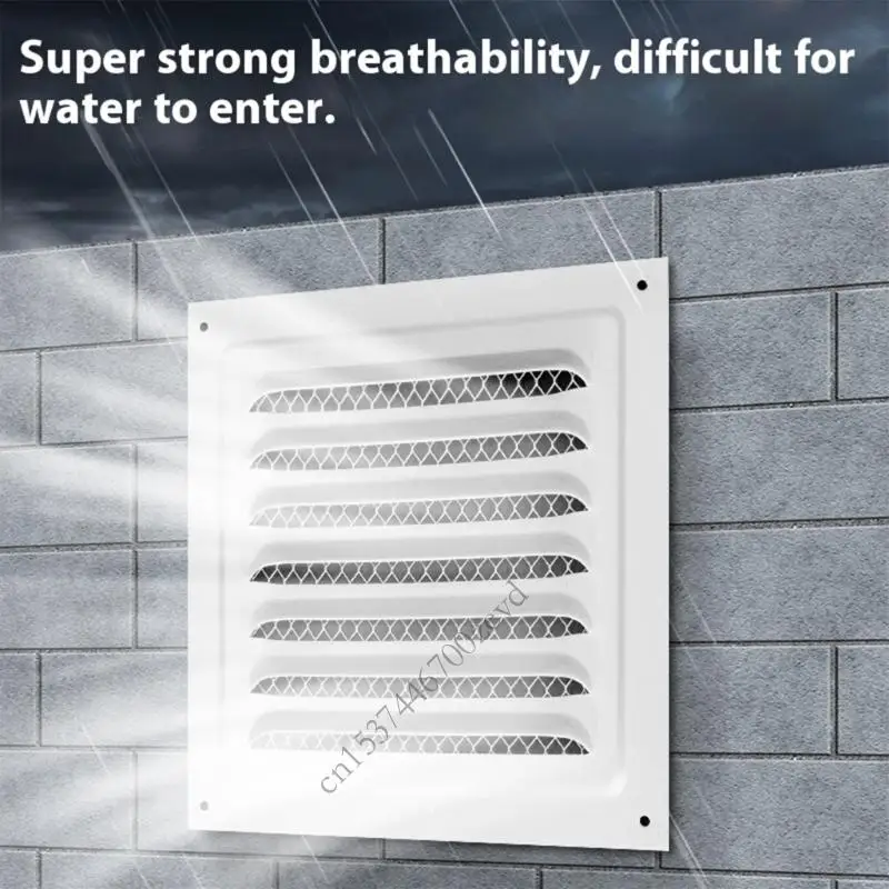 Soffit Vent Mesh | Stainless Steel Square Air Grille | Built-in Insect Screen - Thumbnail 5