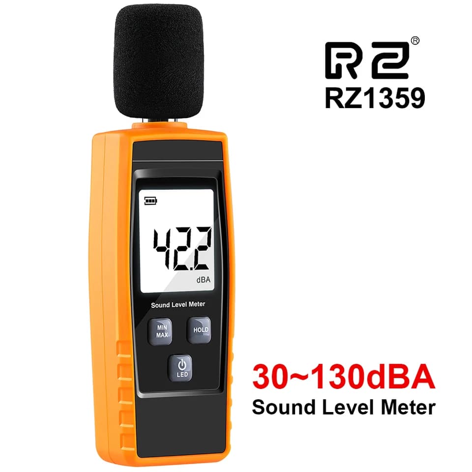 RZ Decibel Meter | 30-130dB Sound Level | Industrial Noise Measurement - Thumbnail 2