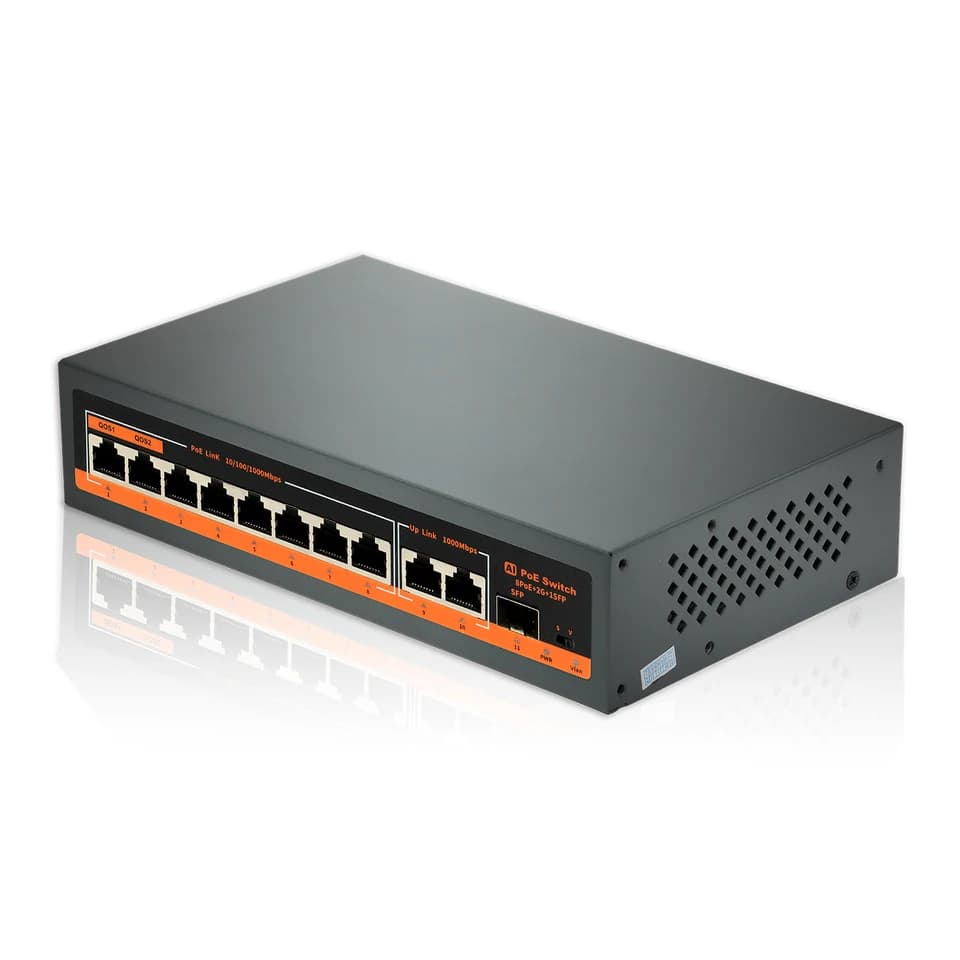 8-Port Gigabit PoE+ Network Switch | 120W | Unmanaged, Plug & Play - Thumbnail 2