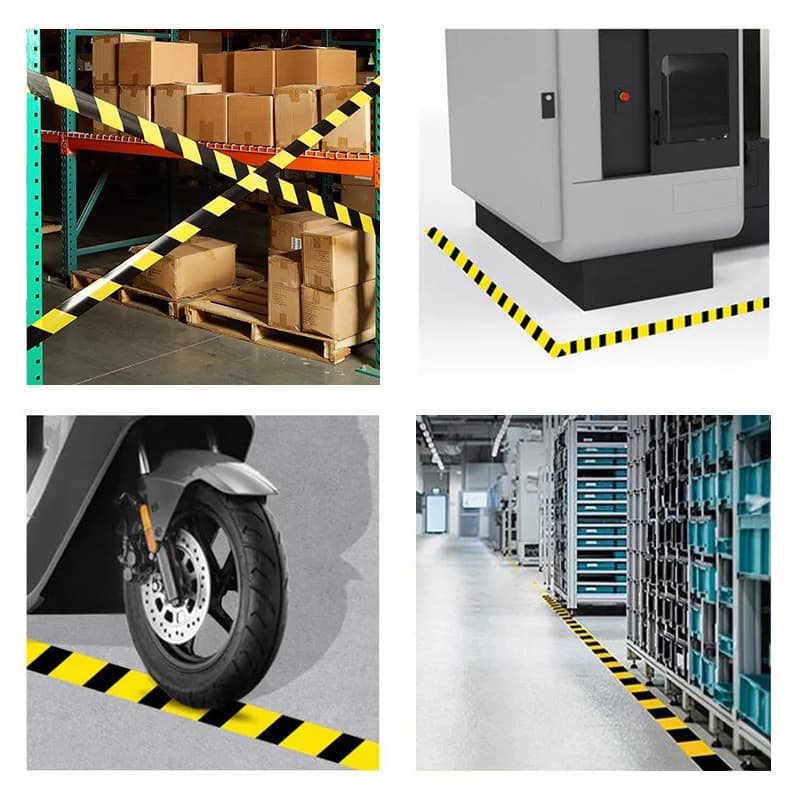 Floor Marking Tape Yellow & Black | Hazard Warning Barrier | For Walls, Floors & Equipment - Thumbnail 7