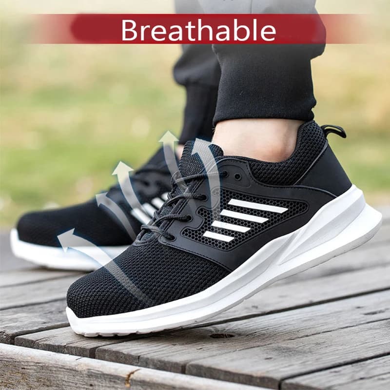 Men's Safety Shoes Steel Toe | Anti-Smashing Work Boots | Hiking & Work - Thumbnail 6