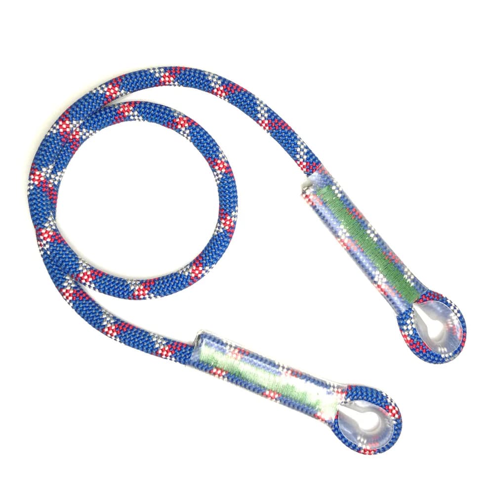 22KN Nylon Lifting Sling and Safety Harness for outdoor climbing and mountaineering fall protection, shown on a rocky surface.