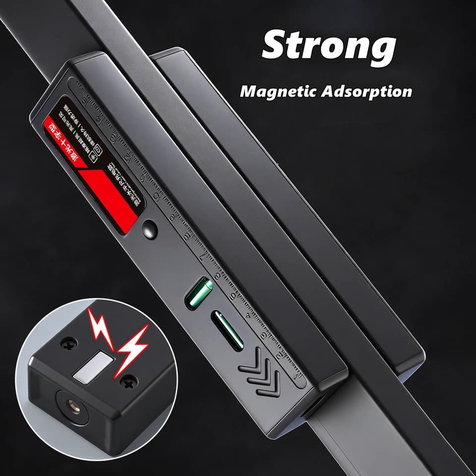 Green Beam Laser Level | Magnetic Base & Cross Line | High Precision Tool - Thumbnail 2