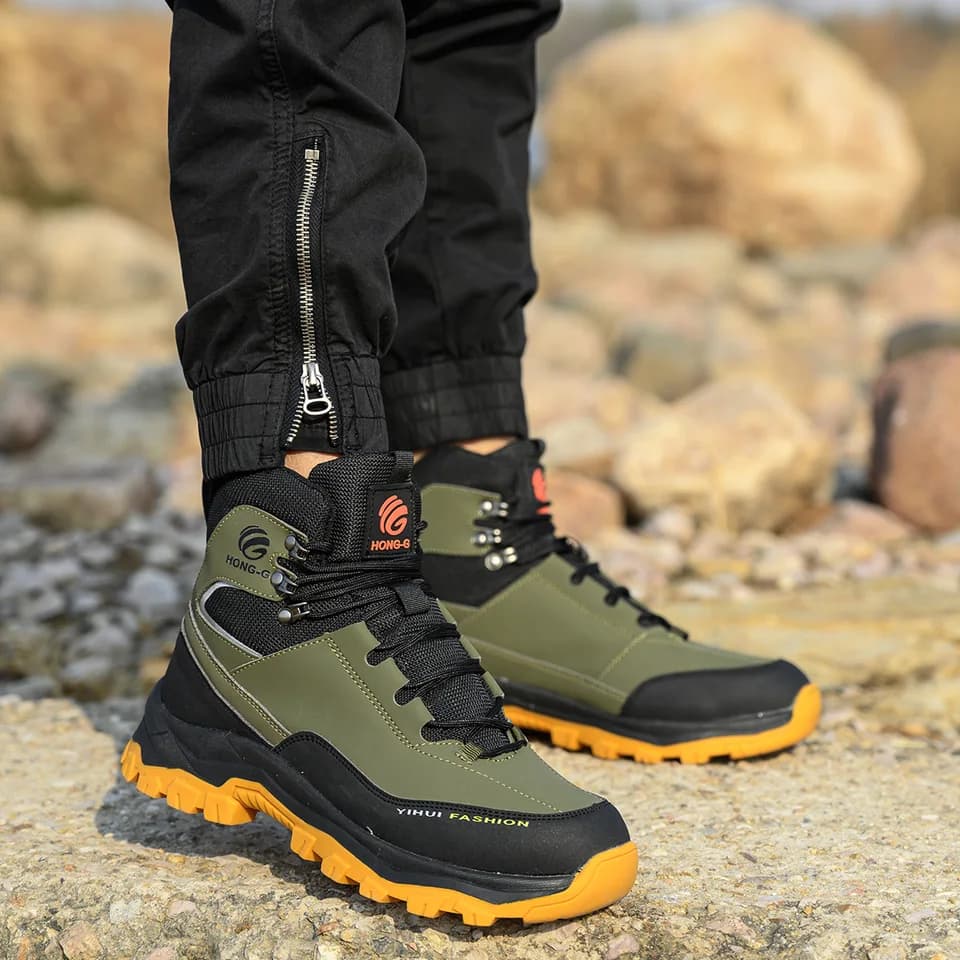 Steel Toe Cap Work Boots | Breathable & Anti-Puncture | Men's Safety Footwear - Thumbnail 5