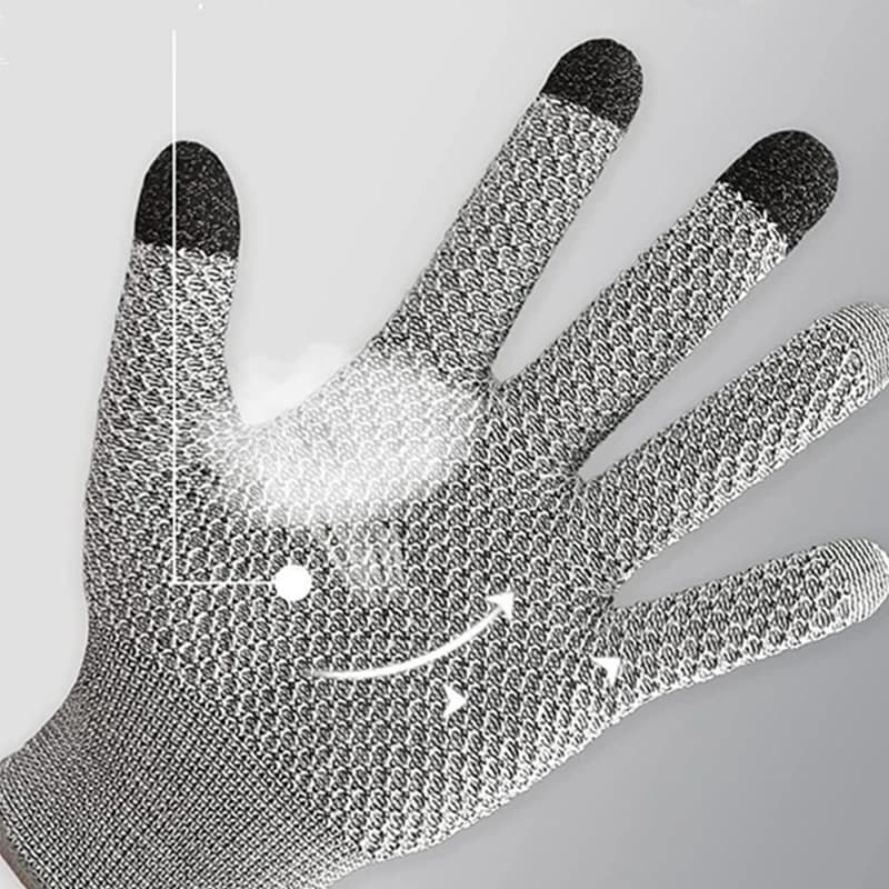 Cut-Resistant Touchscreen Gloves | Food-Grade Safety | Industrial Slaughter & Fish Prep - Thumbnail 4