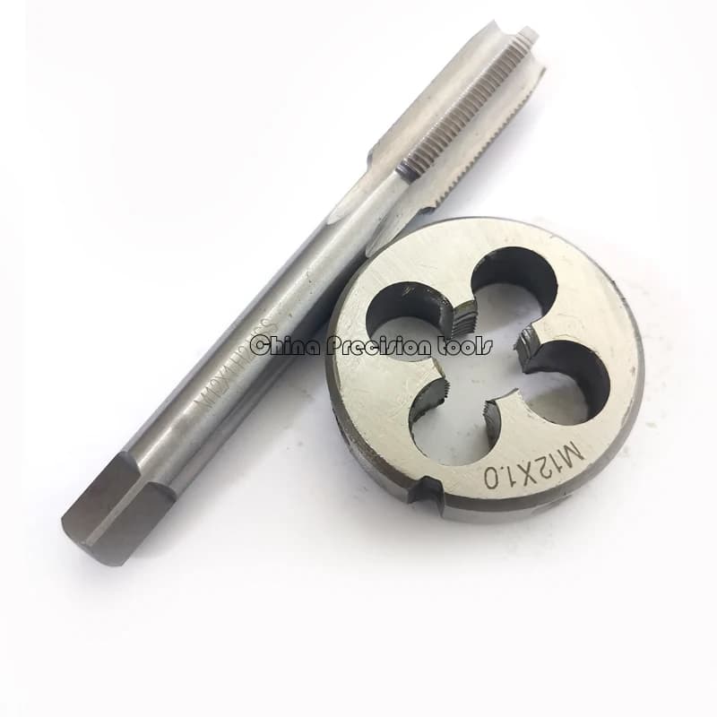 HSS Left Hand Tap & Die Set M12 | Metric Threading Tools | Machine Straight Flute - Thumbnail 6