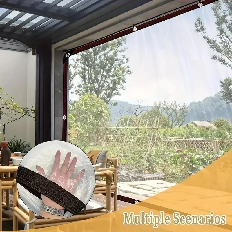 Clear Tarpaulin | Heavy Duty PE Film | Garden & Greenhouse Cover - Thumbnail 4