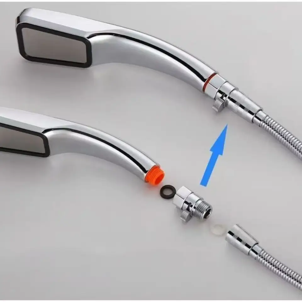 Brass Bathroom Shower Flow Control Valve | Straight Shut-off | Angle Tap Accessory - Thumbnail 2
