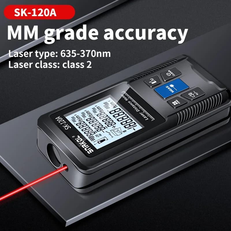 SNAKOL Laser Measure 40-120m | Digital Distance Meter | Portable Electronic Ruler - Thumbnail 6