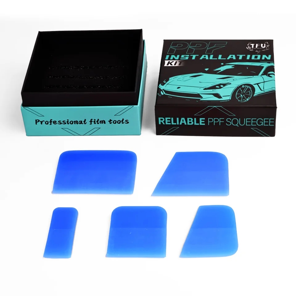 Magnetic Squeegee for Window Cleaner | PPF Tools Kit with Storage Case | Car Wrap Gift Set - Thumbnail 4