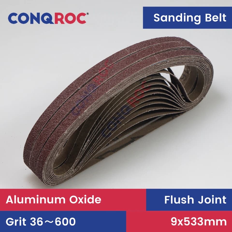 30x 9x533mm Sanding Belts | Aluminium Oxide Abrasive | P36-P600 Grit Assortment - Thumbnail 2