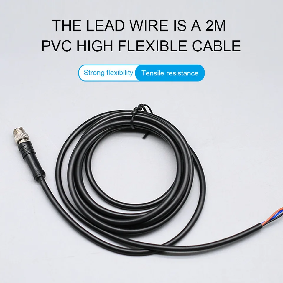 Pan Connector Cable | M8 4-Pin Sensor Plug | 2m IP67 Waterproof - Thumbnail 6