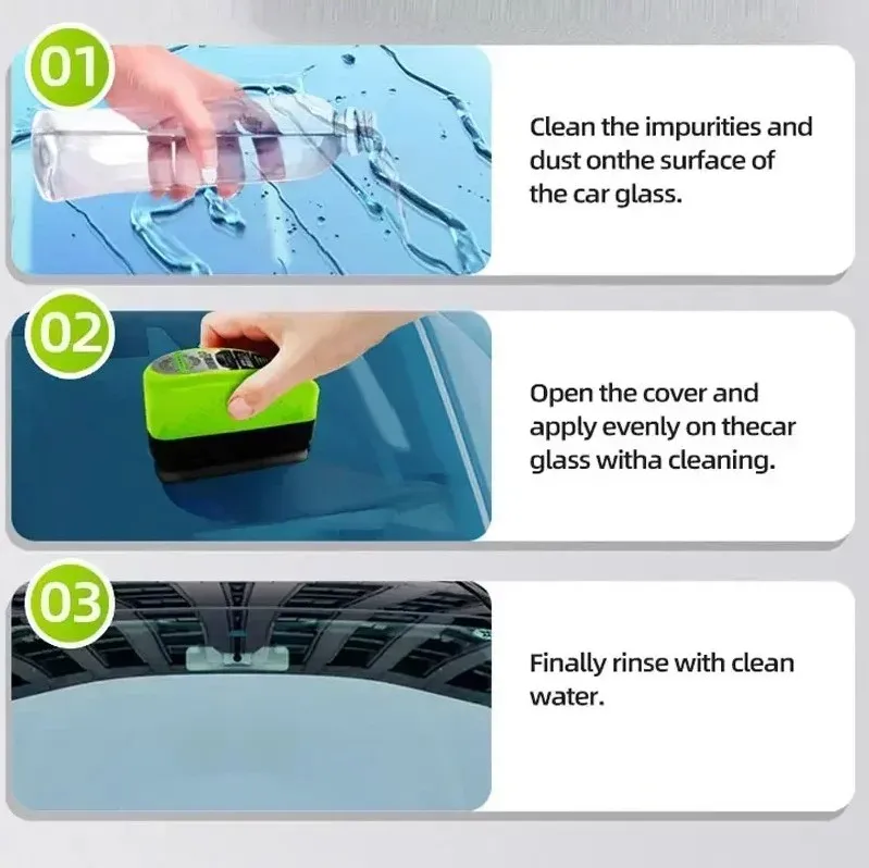Repair Kit | Glass Oil Film Remover | With Sponge Cleaning Brush - Thumbnail 6