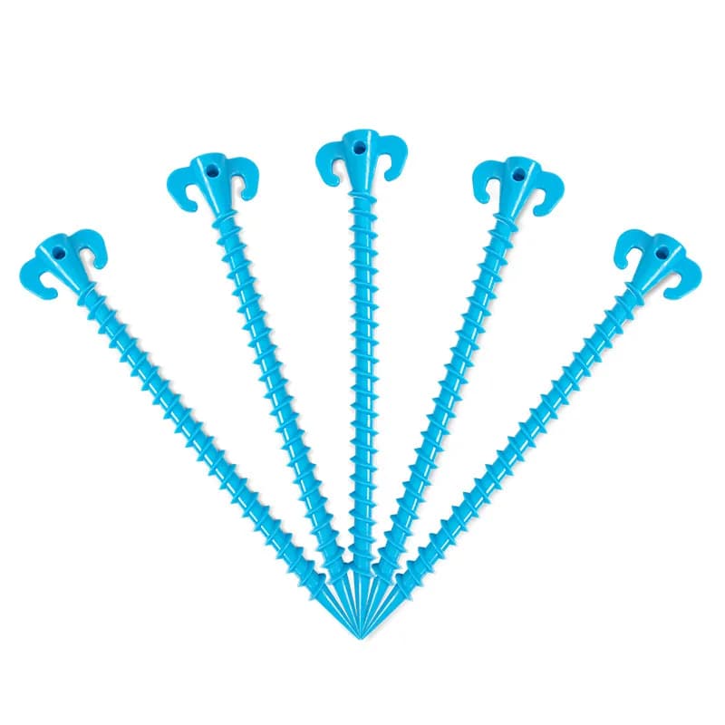 28cm Foundation Ground Screw | Spiral Tent Peg | Heavy Duty Outdoor Camping - Thumbnail 5