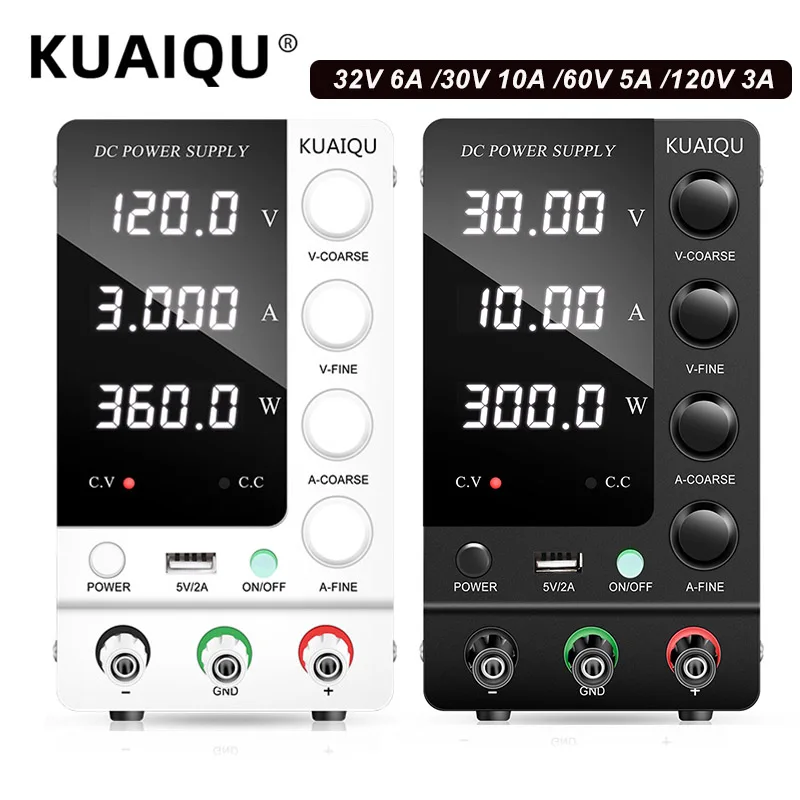 KUAIQU Adjustable Switching DC Power Supply 30V 10A 6A Lab B - Premium Electronics & Components > Power Supplies with professional quality and features