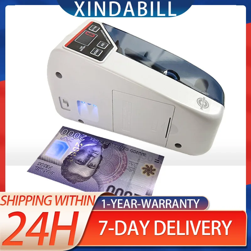 V30 Portable Note Counting Machine | Battery/Mains Powered | Cash & Banknote Counter - Thumbnail 3