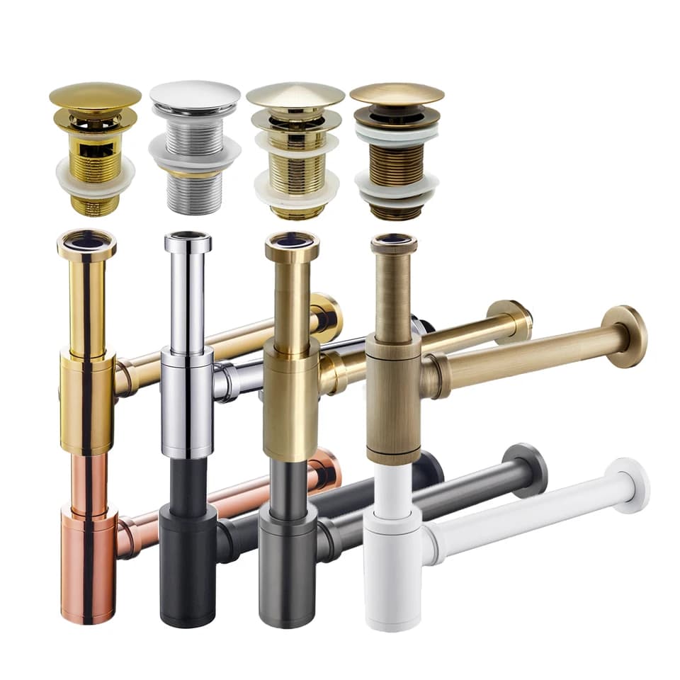 Bottle Trap Waste Kit | Basin Siphon & Deodoriser | 9 Colours - Image 1