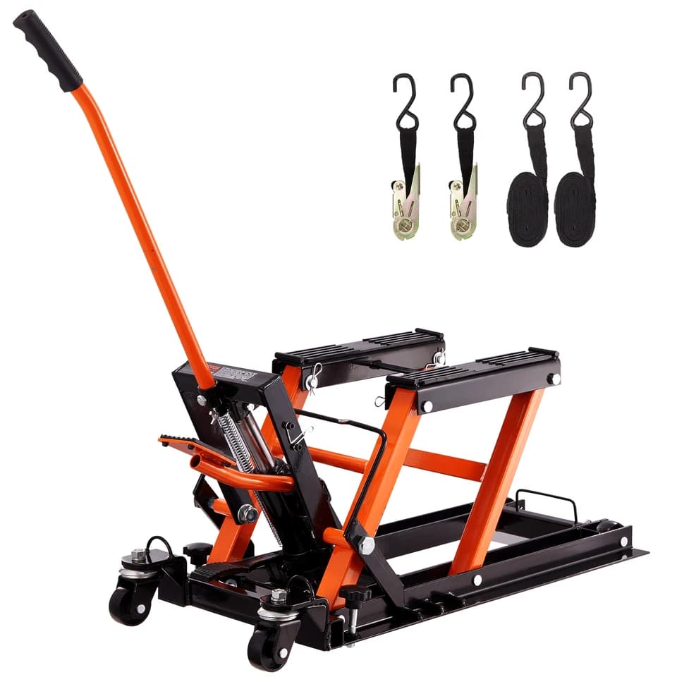 Steel Scissor Jack Lift | 1500lbs Capacity | Motorcycle & ATV Stand