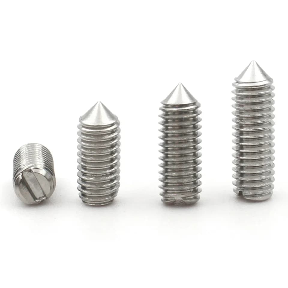 Grub Screws | Cone Point Set Screws | M2-M6 304 Stainless Steel - Thumbnail 3