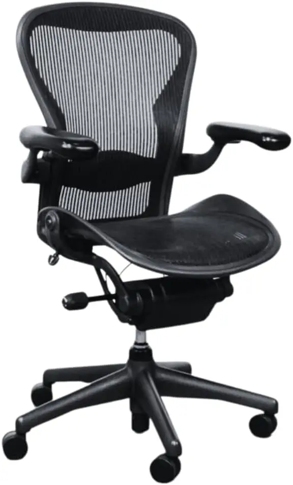 Fully adjustable office chair with comprehensive features including multiple adjustment points for personalized ergonomic support.