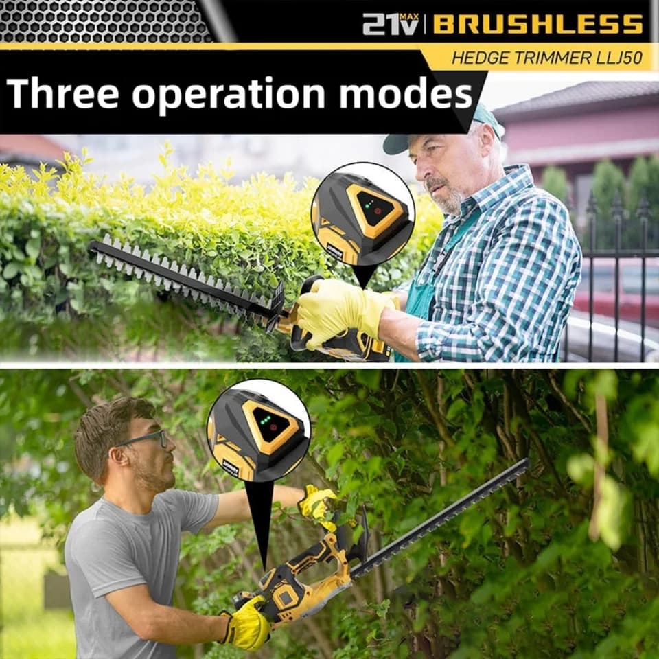 Cordless Hedge Trimmer | Fits DeWalt 20V Battery | Garden Pruning Shears - Thumbnail 5