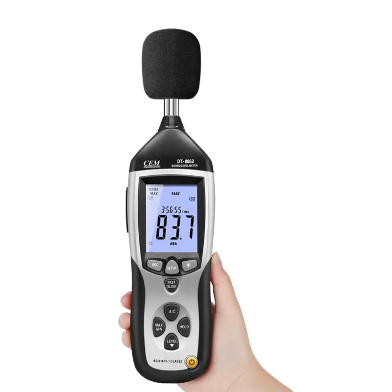 Sound Level Meter 8852 | 1.4dB Accuracy & USB Recorder | 30~130dB Range - Thumbnail 2