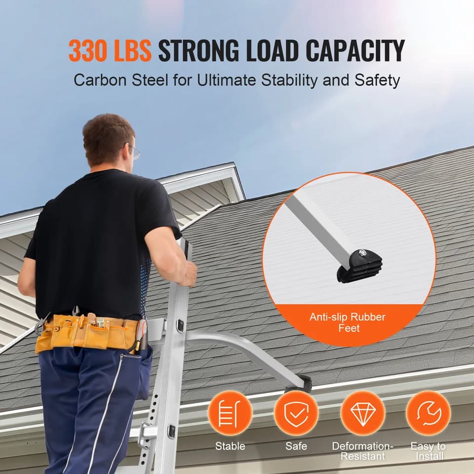 Ladder Standoff | Heavy Duty Steel | Roof Hook & Wall Extension - Thumbnail 7