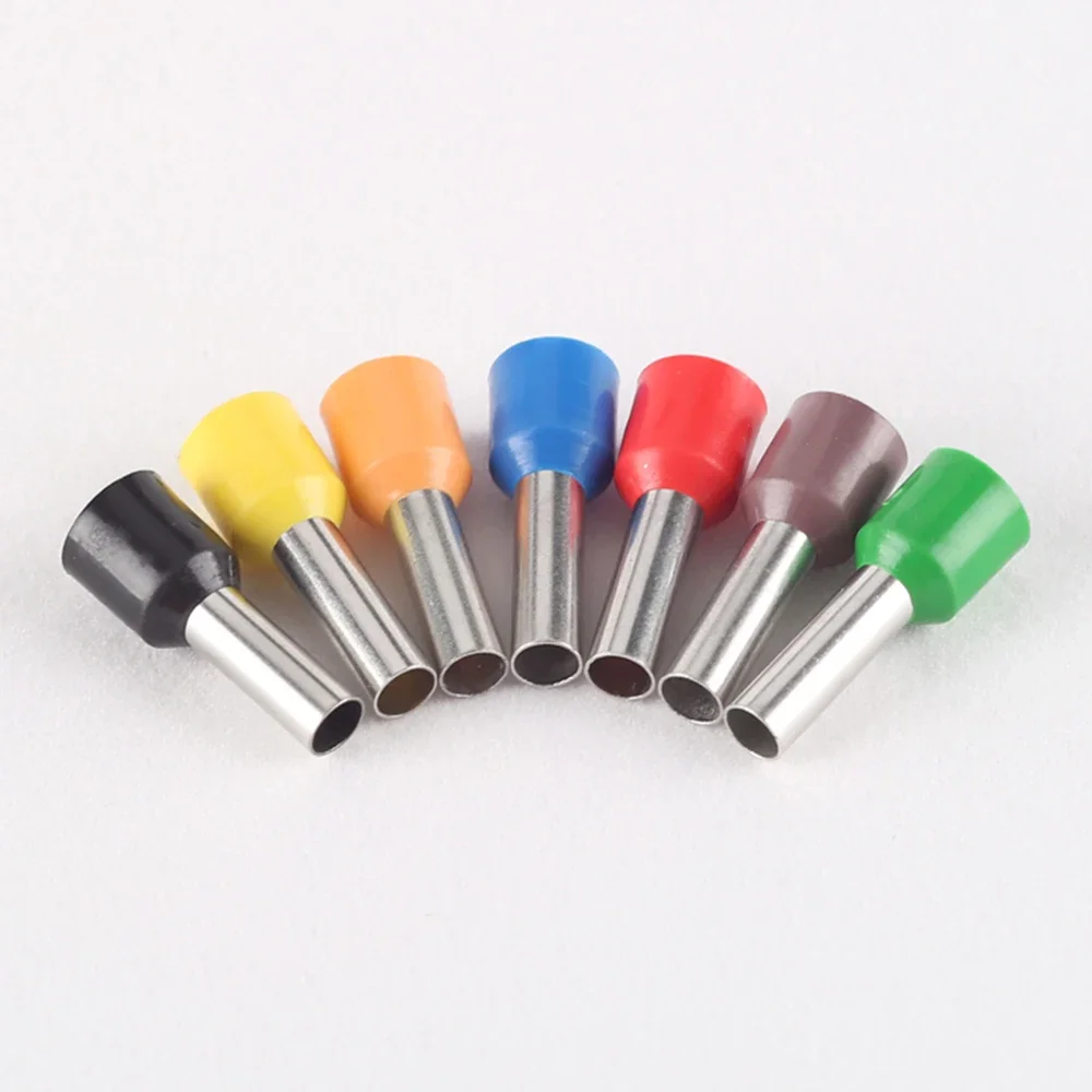 Wire Ferrules Kit | 100-Piece Insulated Crimp Terminals | E-Series (E0508-E2508) for Secure Electrical Connections - Image 1