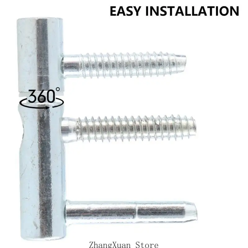 360 Degree Gate Hinges | Heavy Duty Steel | Industrial 2pc 3XUF - Thumbnail 3
