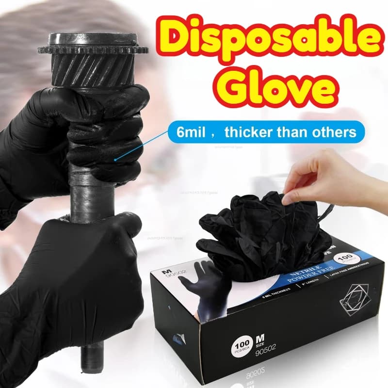 Vinyl Gloves | Latex-Free & Powder-Free | For Household Cleaning - Thumbnail 4