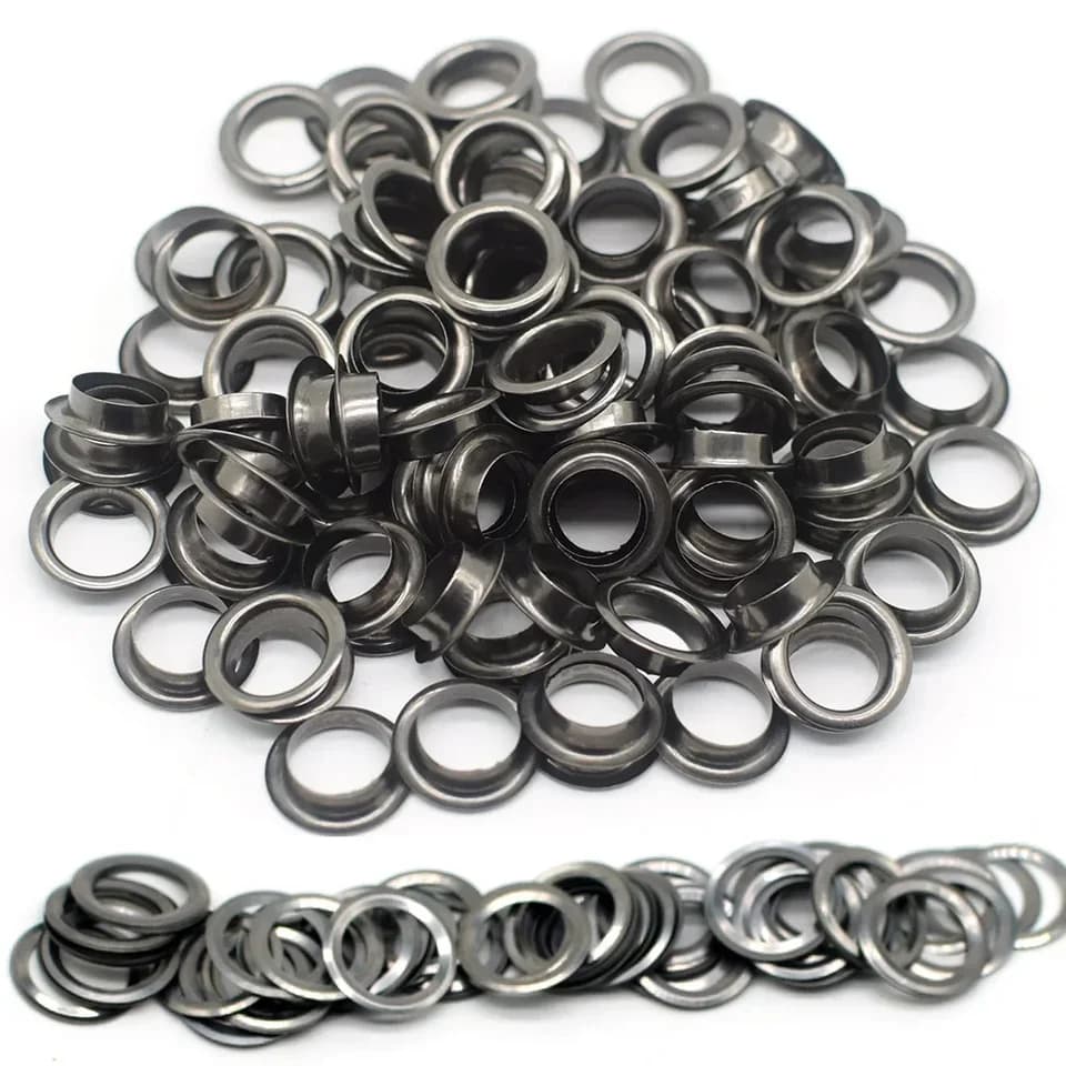 Heavy-Duty Tarpaulin Eyelets | 1000 Metal Grommet Sets with Washers - Thumbnail 4