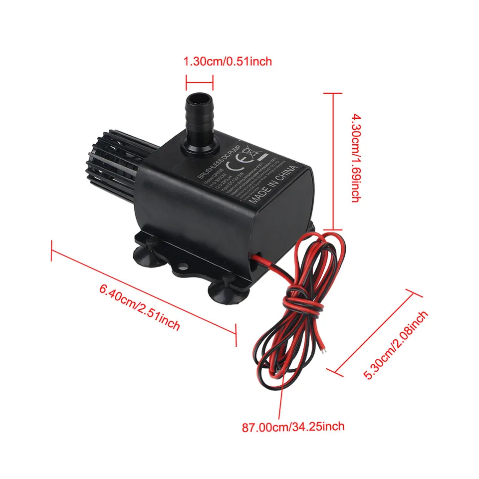 Condensate Pump AC 12V 5W | 280L/H Lift 300cm | Ultra-quiet Submersible - Thumbnail 2