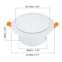 White 4 Inch