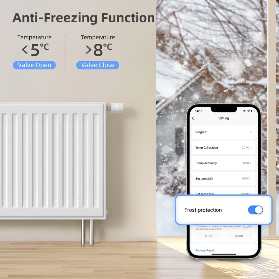 Thermostatic Radiator Valve | Wi-Fi Control | For Alexa & Google Home - Thumbnail 6