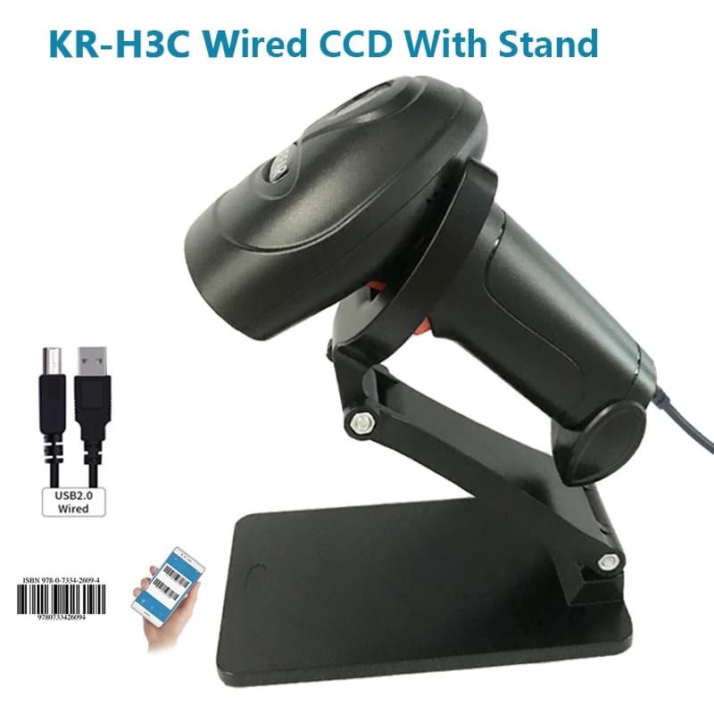 Wireless Barcode Scanner | Bluetooth QR & DM Codes | Handheld for Industrial Use - Thumbnail 4