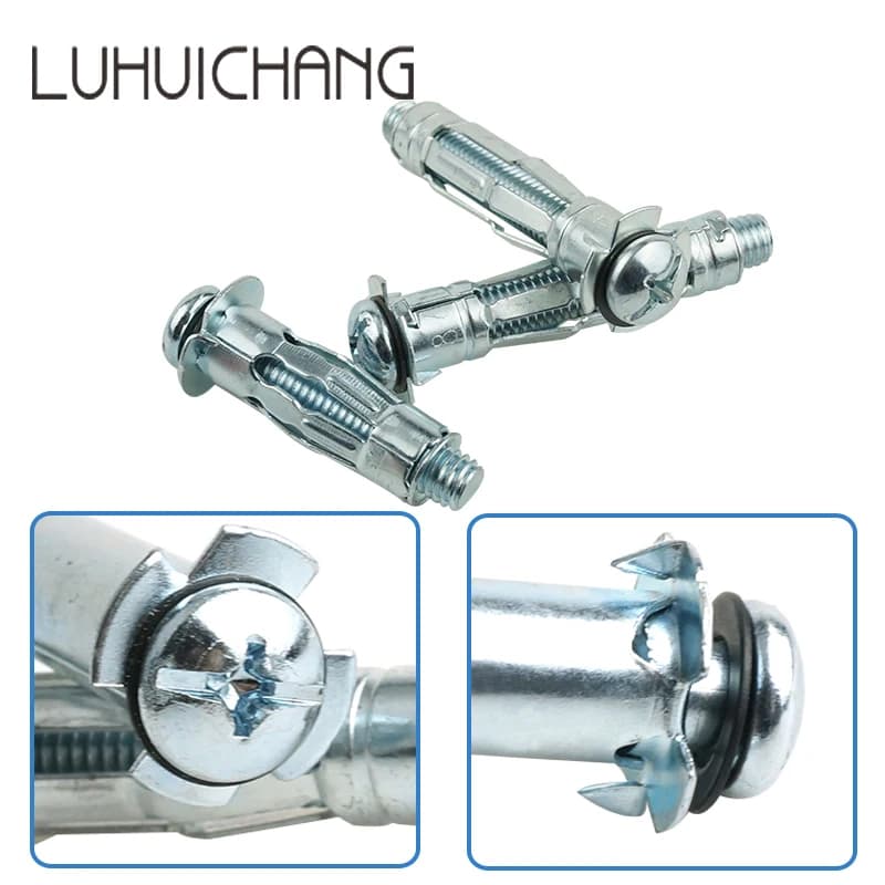 M4-M8 Metal Cavity Ground Anchor | Hollow Wall Fixing | Plasterboard Plug - Thumbnail 2
