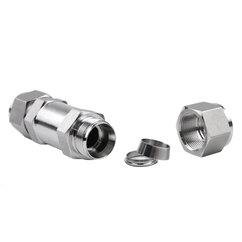 Stainless Steel Double Check Valve | 3-18mm OD Tube | Water & Gas Non-Return - Thumbnail 3