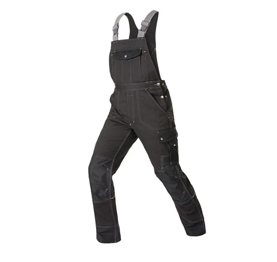 Men's Bib & Brace Overalls | Durable Workwear Protection | Multi-Pocket Cargo Design - Thumbnail 3