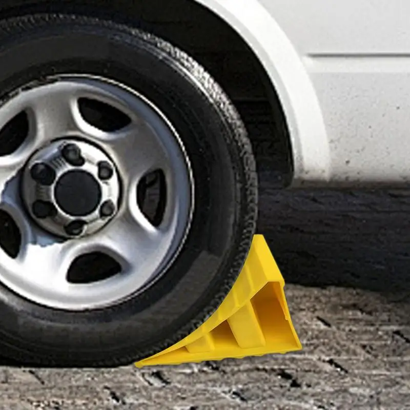Anti-Slip Wheel Chocks for Cars | Tire Stopper Blocks | Portable for RVs/Trailers - Thumbnail 3