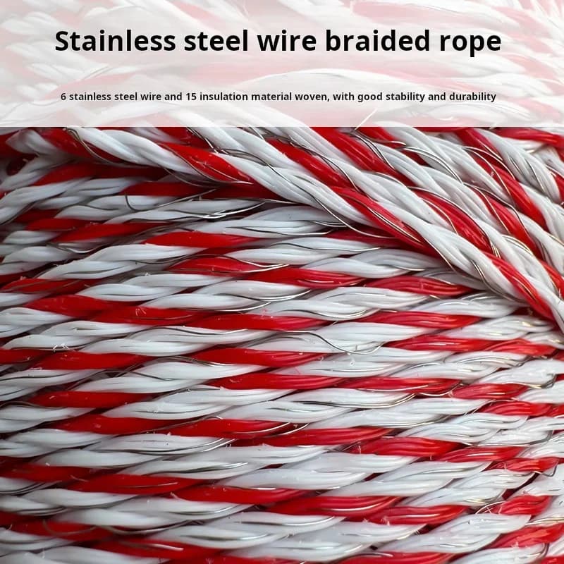 Fencing Polywire | Use with T-Posts & Fence Post Spike | 500m Roll - Thumbnail 2