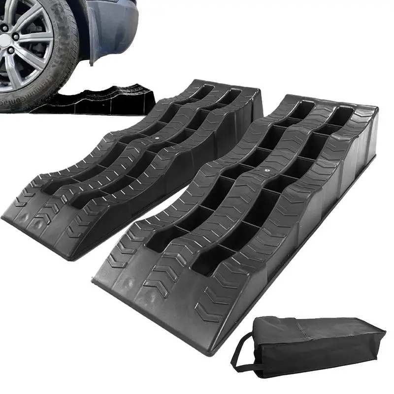 Leveling Wheel Chocks | Anti-Skid Ramp Design | 2-Pack Camper Set - Thumbnail 6