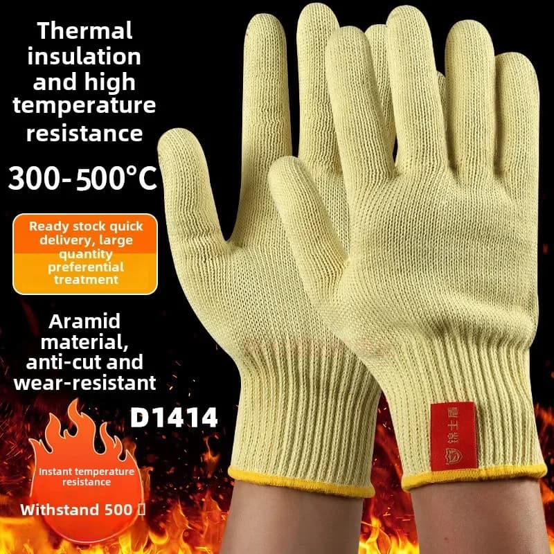 Heat Resistant Gloves | 300-500°C Cut & Wear Resistant | Kevlar Fibre - Thumbnail 4