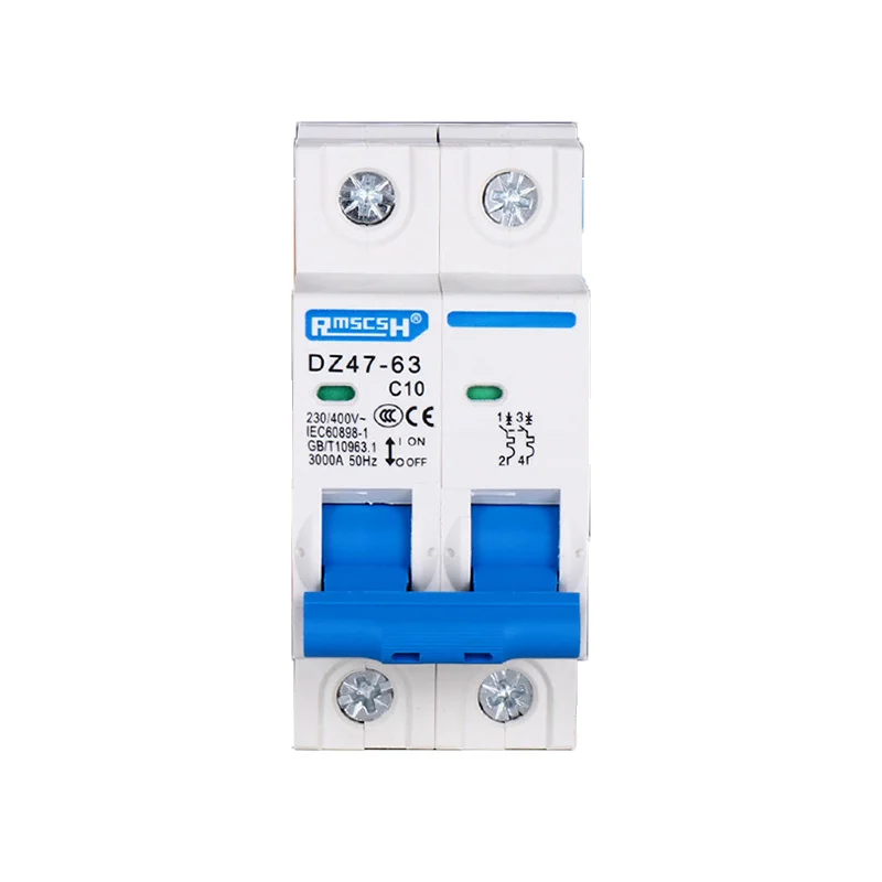 DZ47-63 Miniature Circuit Breaker | 2P AC 400V MCB | 10A-63A Cutout Switch - Thumbnail 2