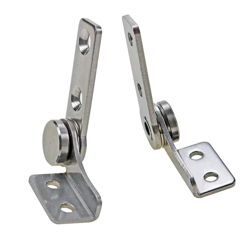304 stainless steel damping hinge with fixed torque, stop mechanism, and positioning support, designed for medical equipment cabinets.