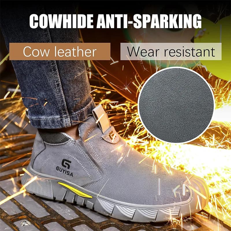 Steel Toe Cap Safety Boots | Welding Workwear | Anti-Smash & Stab-Resistant - Thumbnail 7
