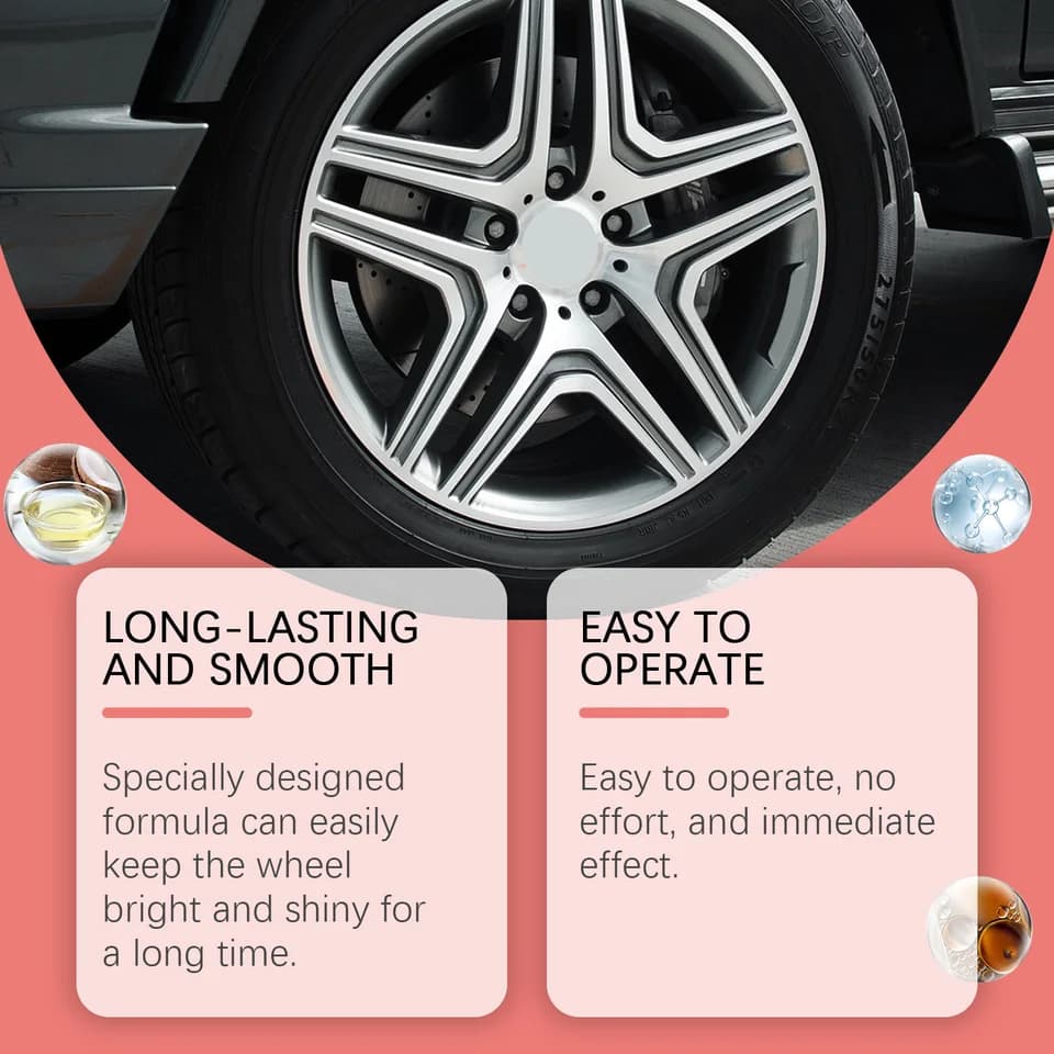 Brake Cleaner Spray | Alloy Wheel & Tyre Renovator | Long-Lasting Shine - Thumbnail 5
