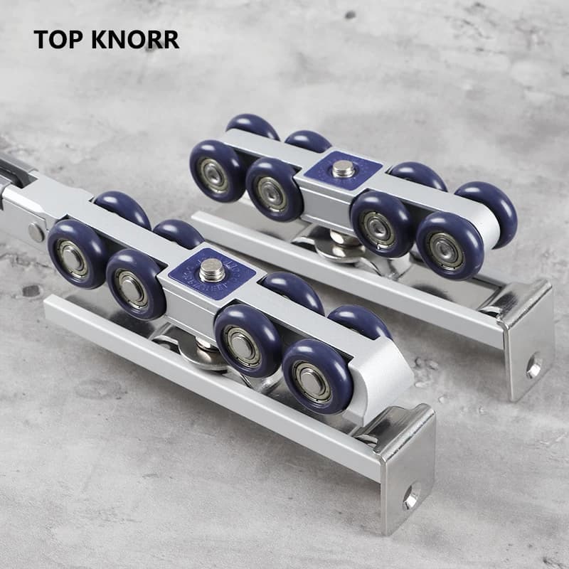 Garment Hanging Rail Buffer Pulley | Soft Close Sliding Door Kit | Wardrobe & Kitchen - Thumbnail 4