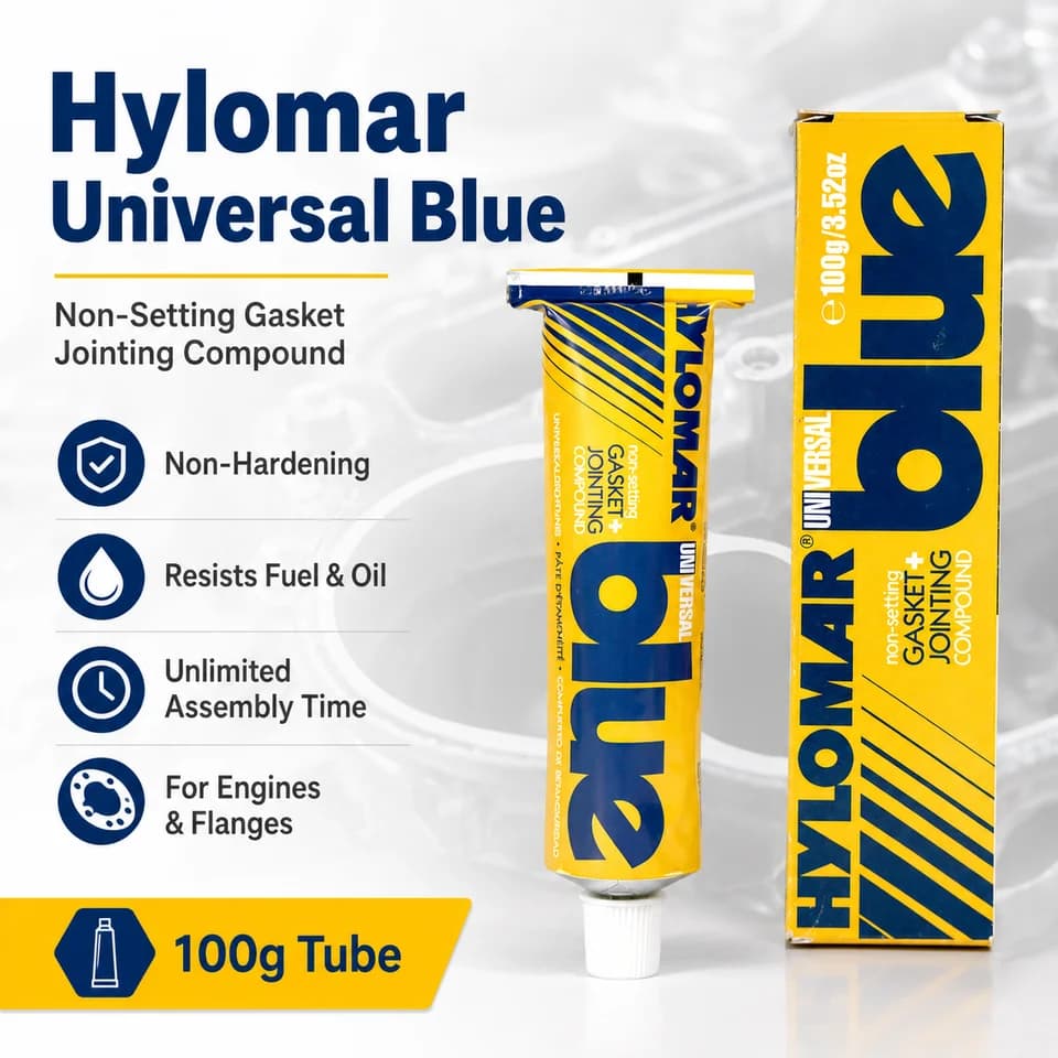 HYLOMAR Universal Blue jointing compound | Non-hardening engine sealant | Automotive & industrial repair - Thumbnail 3