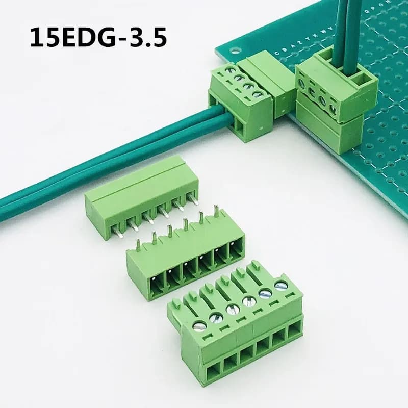 Screw Terminal Block Set | 2.54mm to 5.08mm PCB Connectors | 2-12 Pin Male & Female Headers - Thumbnail 6