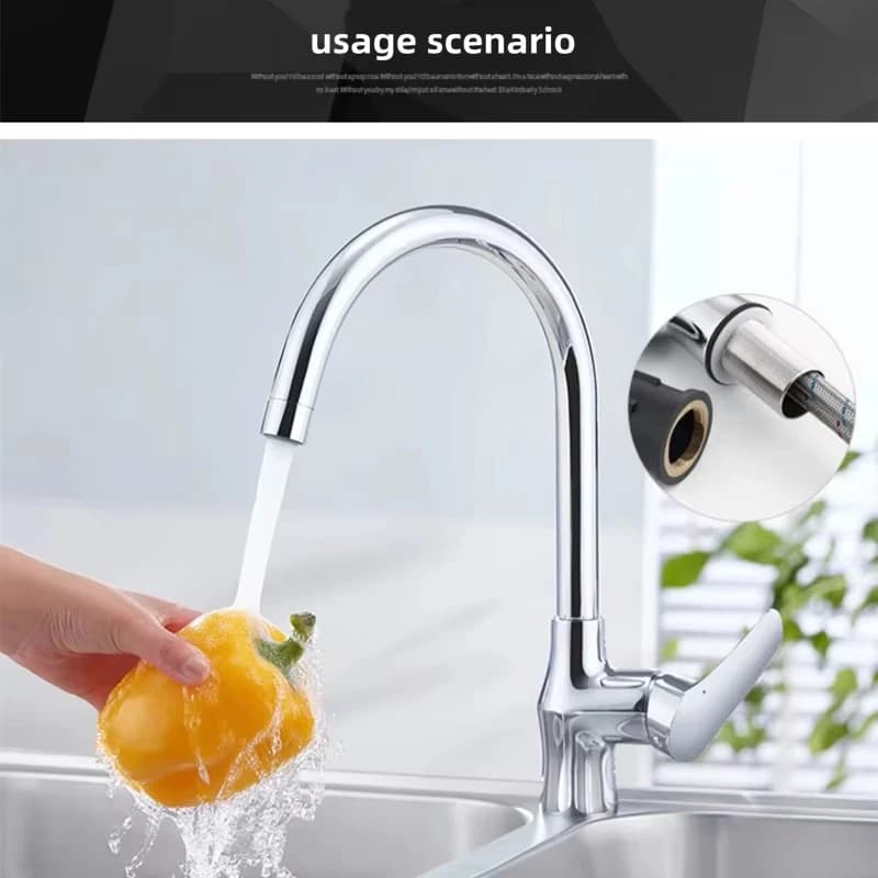 Washing Machine Drain Hose Pipe | Stainless Steel Flexible | G 1/2 G 3/8 Tap Connector - Thumbnail 5
